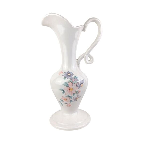 Vintage Royal Haeger Floral Pitcher: Mid-Century Modern Art Pottery - Picture 7 of 7